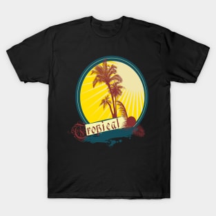 Tropical Palm Surfer T-Shirt